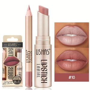 Rossetto con colori autunnali alla moda