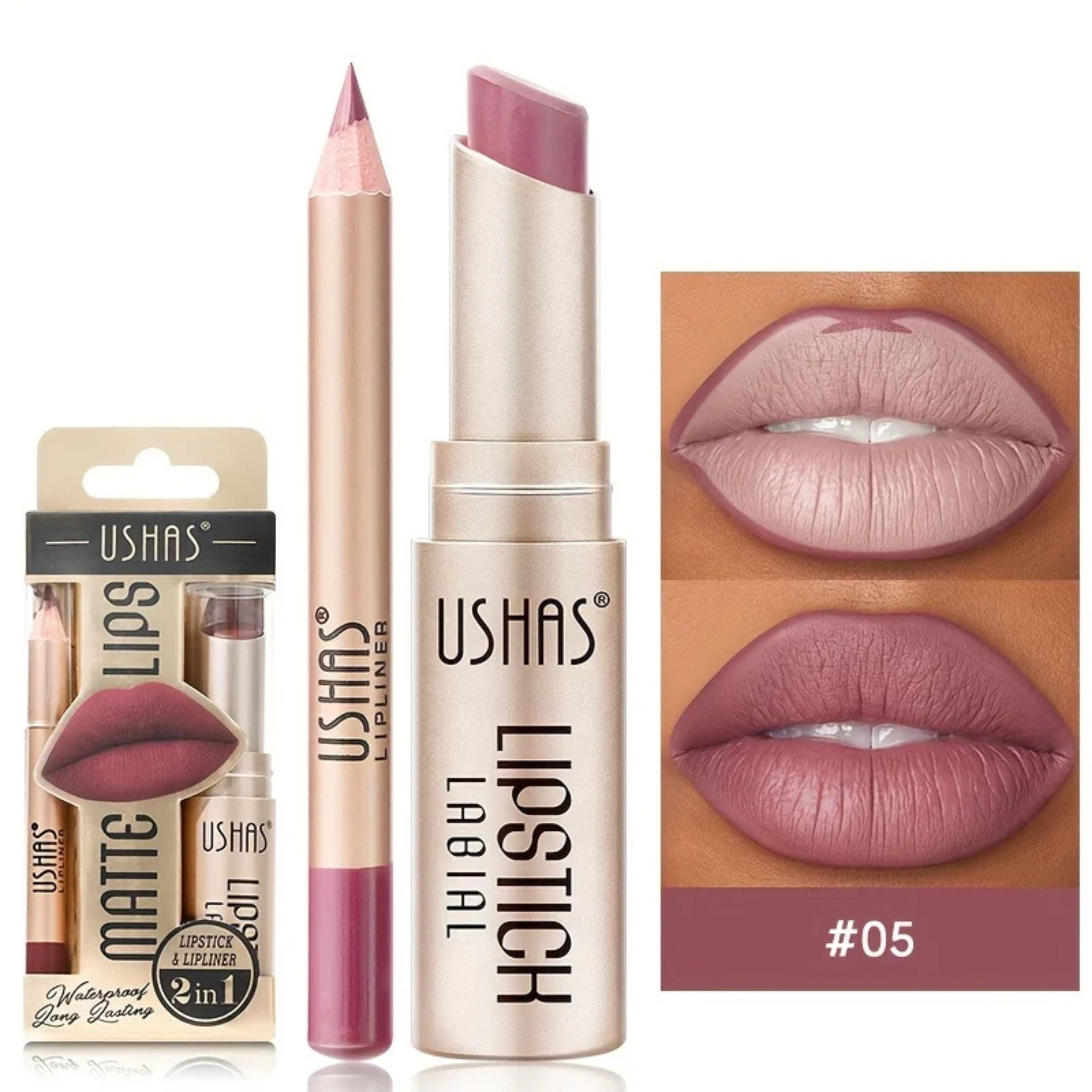Rossetto per labbra con effetto brillante naturale